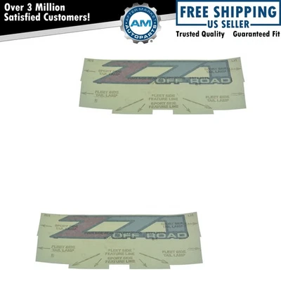 Par de calcomanías con logotipo Z71 panel de cabecera OEM para Chevy Silverado GMC Sierra 00-07 Foto 1 de 4