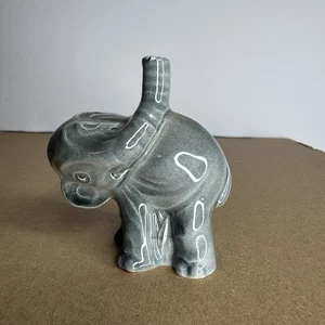 Vintage Nussbraun Grau Grau Glasiert Elefant Torten Trichter Entlüftung Made In England 1950er Rarität - Bild 1 von 6