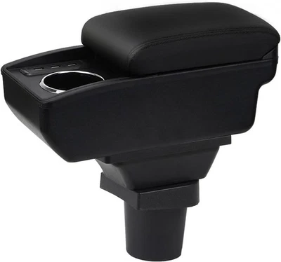 Armrest Box for Scion XD 2008-2016 Double-Layer Storage Cup Holder & 6 USB Ports - Image 1 of 4