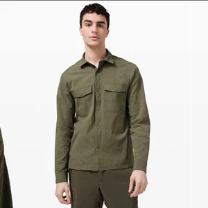 Lululemon - Airing Easy Overshirt - Heathered Medium Olive - M/L - Gently Used!! - Bild 1 von 11