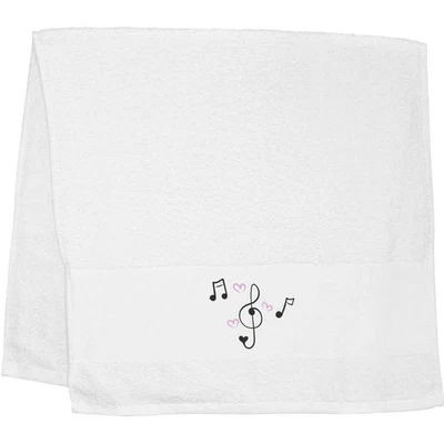 Toalla de mano/invitada 'Music Notes & Hearts' (TL00028594) Foto 1 de 2