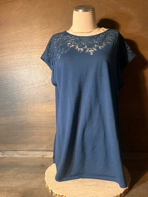 AVA & VIV MUJER BLUSA VERDE MANGA GORRA TALLA X DISEÑO BUSTO TRANSPARENTE USADA EN EXCELENTE ESTADO Foto 1 de 4