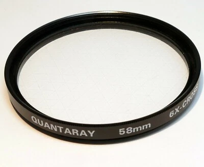 Quantaray  58mm Filter Cross Screen 6X Six Point Star CS - Image 1 of 4