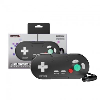 Retro-Bit LegacyGC Wired Controller for Gamecube & Wii - Black - Image 1 of 4