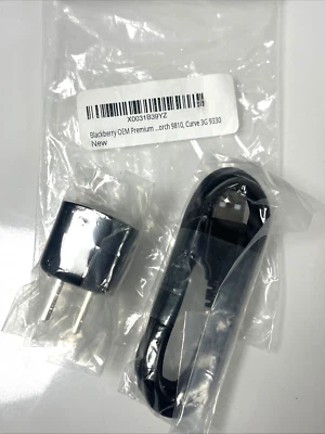 Original OEM Blackberry Home Wall AC Charger Adapter w/ Micro USB Curve 9330 - Image 1 of 4
