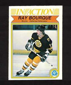 1982-83 RAY BOURQUE IA #24 EX-MT OPC Bruins HALL OF FAME Star 3rd Yr Hockey Card