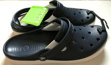 Crocs CITILANE Mens Clog Navy White Casual Shoe Sandals 201831-462 Size UK 10