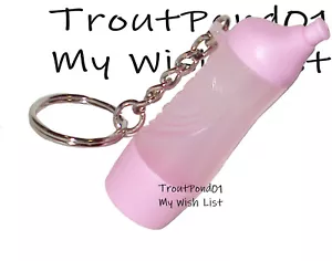 Tupperware Schlüsselanhänger Öko Flasche Pastell rosa Neuheit Schlüsselanhänger Sammlerstück Neu - Bild 1 von 3