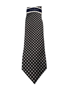 Club Room Men's Cerro Checker Tie Black OS NWT - Picture 1 of 3