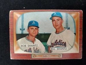 Vintage 1955 Bowman - #139 Bobby Shantz, Billy Shantz M878
