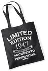 77th Birthday Gift Tote Shopping Bag Limited Edition 1947 Matured To Perfection