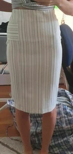 Forecast Striped Pencil Skirt - Picture 1 of 3