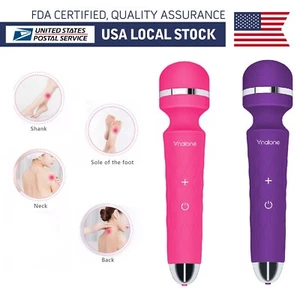Handheld Vibrator Rechargeable Massager Magic Toy Back Wand Vibrating Full Body - Bild 1 von 14