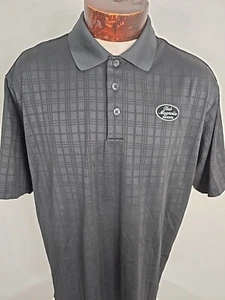 Adidas Climacool Mens XL Black White Short Sleeve Golf Polo Shirt Augusta - Picture 1 of 8