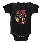 AC/DC Infant Bodysuit Highway To Hell Circle Color Black Romper