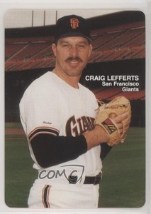 1989 Mother's Cookies San Francisco Giants Stadium Giveaway Craig Lefferts #24