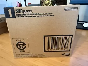 S.H.Figuarts Son Goku & Son Gohan Kid & Kintoun Edición Exclusiva Dragon Ball Z - Imagen 1 de 2