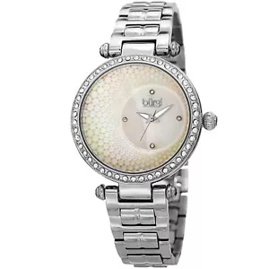 Women's Burgi BUR183SS Silver Crystal Silver Stainless Steel Bracelet Watch - Picture 1 of 6