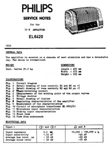 Manual de servicio Philips EL 6420  - Imagen 1 de 1