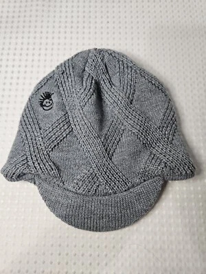 Sombrero de invierno Knuckleheads Little Threadz gris tejido visera gorro niño/niño Foto 1 de 4