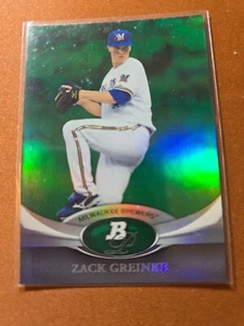 2011 Bowman Platinum - Zack Greinke #70 GREEN - Picture 1 of 2