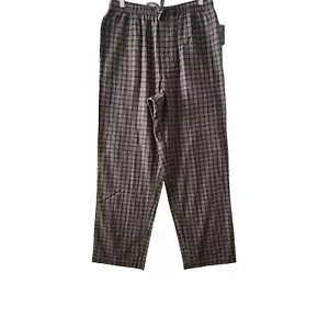 Croft & Barrow Men's Medium Gray Plaid Flannel Fall Cold Weather Pajama Pant - Picture 1 of 6