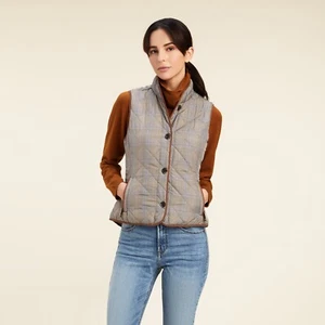 Ariat Woodside Ladies Gilets in Glen Plaid - SALE - Picture 1 of 5