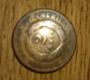 1866 U.S. TWO 2-CENT PIECE COPPER COIN (G-Good), Civil War Year. - Picture 1 of 3