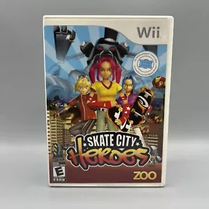 Skate City Heroes (Nintendo Wii, 2008) CIB komplett mit manuell getesteter schöner Disc - Bild 1 von 2