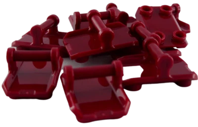 Lego 10 Stück Schild dunkelrot 30166 Schutzschild Schilder Waffe Werkzeug Neu - Bild 1 von 4