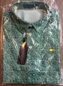 2025 Masters Club House Collection Green Azalea Polo - Medium NEW WITH TAGS - Picture 1 of 2