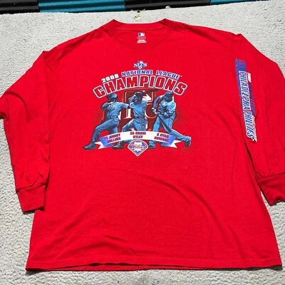 Philadelphia Phillies Shirt Mens XL Red Long Sleeve World Series Champs Vintage - Image 1 of 4