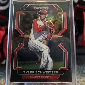 2022 Prizm Draft Picks Baseball Base #PDP161 Tyler Schweitzer Chrome Black