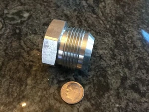 parker hydraulic 37 deg JIC dash 16 male tube plug fitting 1 5/16-12 thread   - Picture 1 of 7