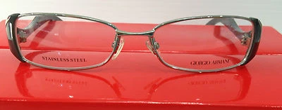 GIORGIO ARMANI GA 639 300 PLATA CON MARCO DE GAFAS VERDE 51-16-130 Foto 1 de 4