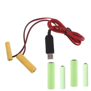 Universal 1 in 2 4.5V AAA+AA Battery Eliminators USB Power Replace 3pcs 1.5V AAA - Zdjęcie 1 z 8