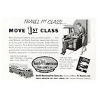 1955 North American Van Lines: Move 1st Class Vintage Print Ad