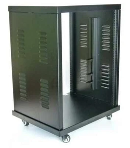 14 HE 19" Stahlrack Rack Stahl Serverrack Studiorack incl. Rollen ROADINGER - Bild 1 von 10