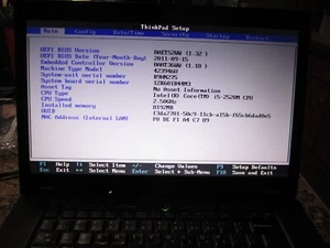 Lenovo Thinkpad T520 15.6" Core i5-2.5 GHz  8GB RAM  256 GB SSD  win 10 Pro - Picture 1 of 9