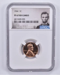 1964 Lincoln Memorial Cent PF67 Cameo RD NGC Special Label - Picture 1 of 5