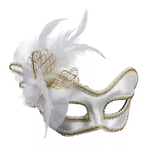 Forum Novelties Halloween Dainty Half Masquerade Venetian Mask, Silver Gold, ... - Picture 1 of 3