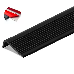 L-Shaped Stair Nosing Self Adhesive Rubber Stair Edge Protector Step Edge Trim - Picture 1 of 4