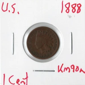 Münze USA Indian Head Cent 1888 KM90a - Bild 1 von 4