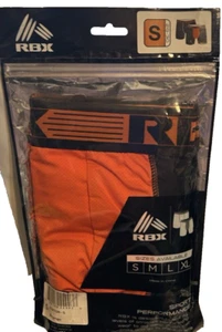 RBX Mens Quick Dry Boxer Briefs 2 Piece Size Small Orange - Picture 1 of 4