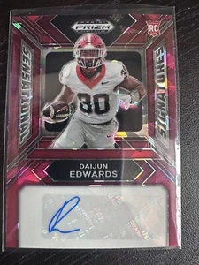 2024 Panini Prizm Draft Picks Red Ice Daijun Edwards #SS-DES Auto RC - Picture 1 of 2