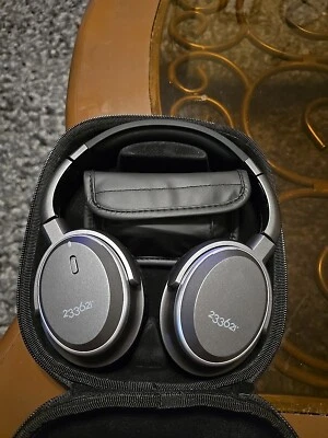 233621 Blackbox Over Ear Noise Cancelling Headphones w Case - VG Condition - Image 1 of 4