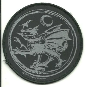 CRADLE OF FILTH dragon 2015 circular WOVEN SEW ON PATCH official merchandise - Picture 1 of 3