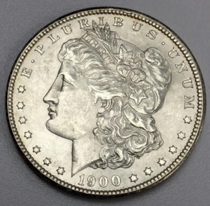 1900 Morgan Silver Dollar US Coin - Picture 1 of 6