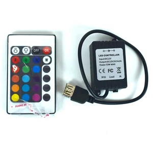 Remote Wireless LED Controller w/ wall Power and Handheld battery powered remote - Picture 1 of 5