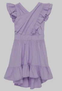 Brand: HABITUAL girl Girl's Wrap Ruffle Dress Lavender Size 7/8 - Picture 1 of 10